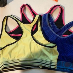 Lot of 3 Under Armor sports Bras.